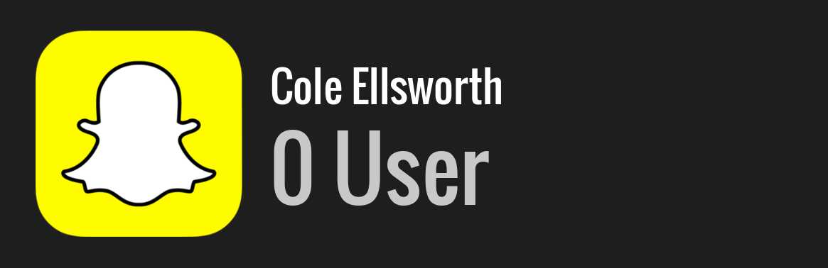 Cole Ellsworth snapchat