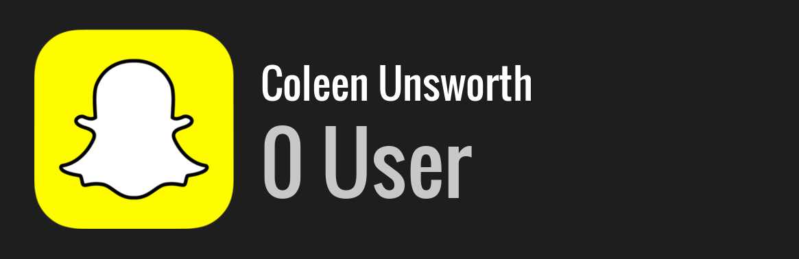 Coleen Unsworth snapchat