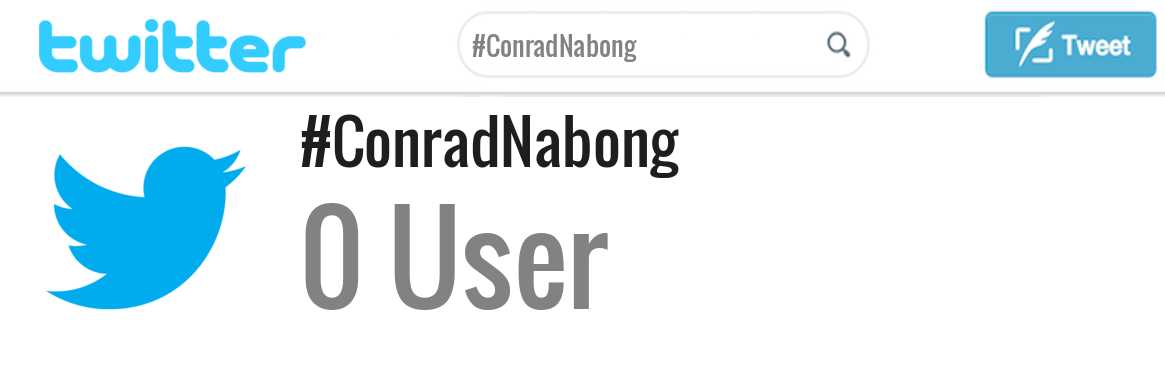 Conrad Nabong twitter account