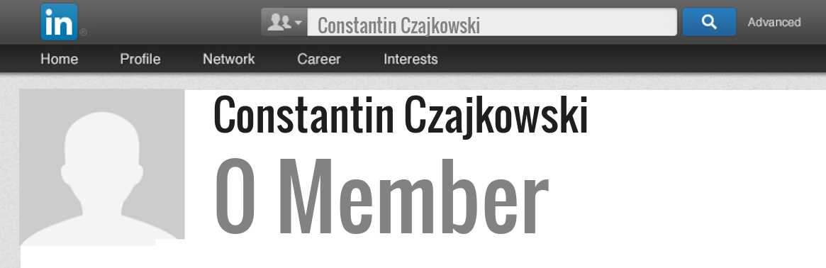 Constantin Czajkowski linkedin profile