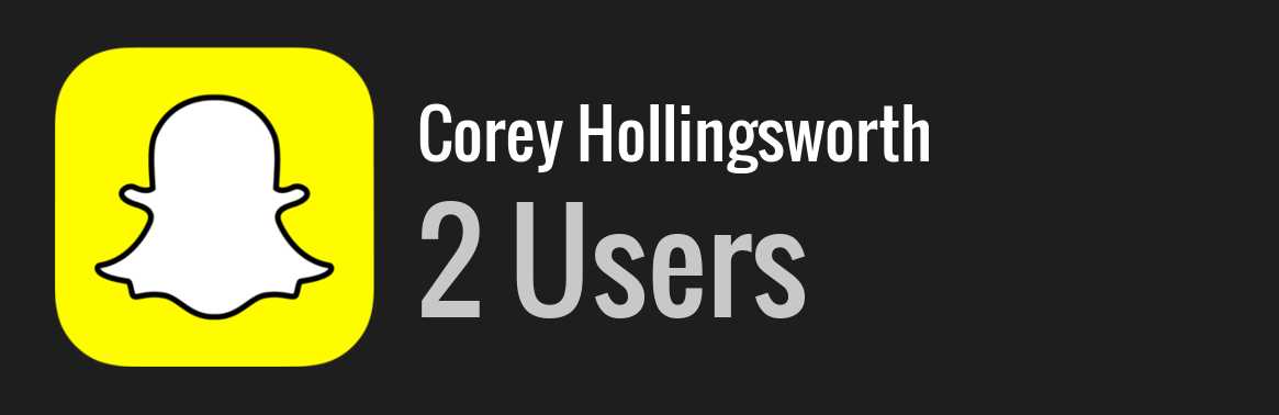 Corey Hollingsworth snapchat