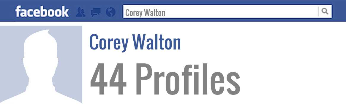 Corey Walton facebook profiles