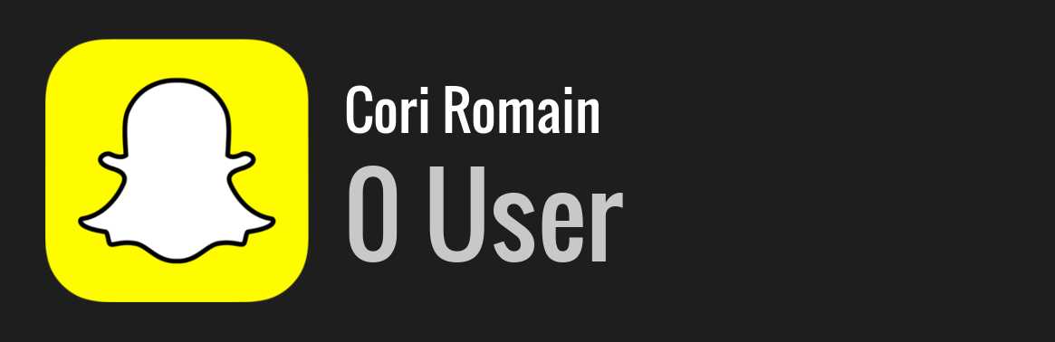 Cori Romain snapchat