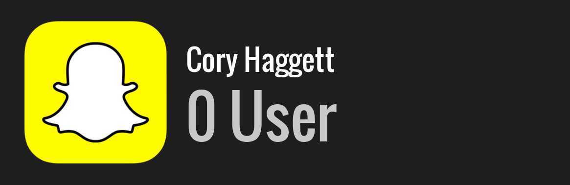 Cory Haggett snapchat