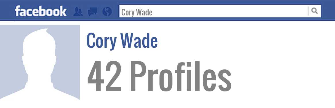 Cory Wade facebook profiles