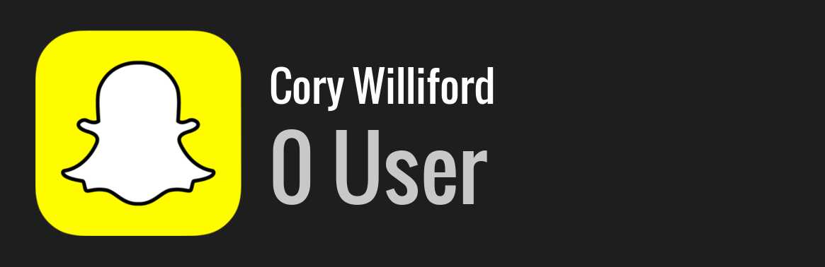 Cory Williford snapchat