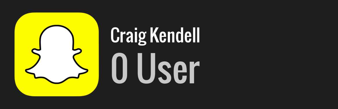 Craig Kendell snapchat