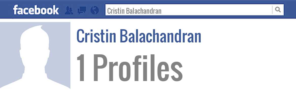 Cristin Balachandran facebook profiles