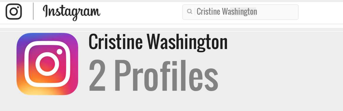 Cristine Washington instagram account