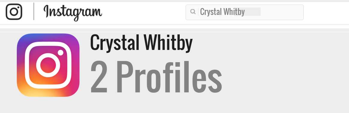 Crystal Whitby instagram account