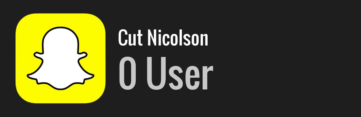 Cut Nicolson snapchat
