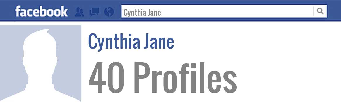 Cynthia Jane facebook profiles
