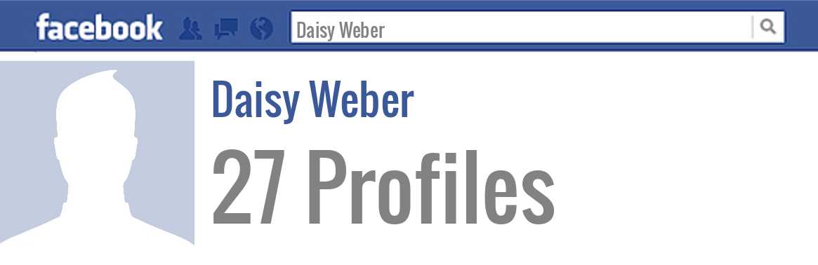 Daisy Weber facebook profiles