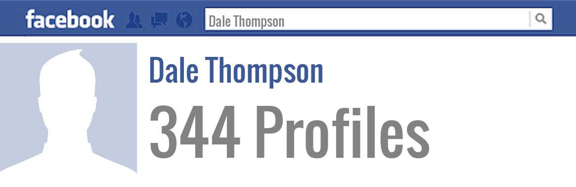 Dale Thompson facebook profiles