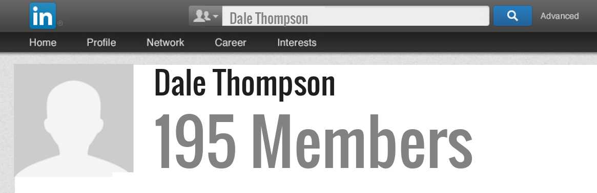 Dale Thompson linkedin profile