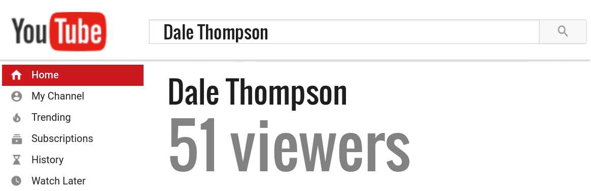 Dale Thompson youtube subscribers
