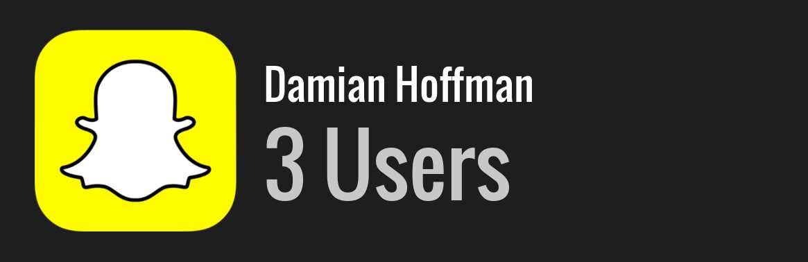 Damian Hoffman snapchat