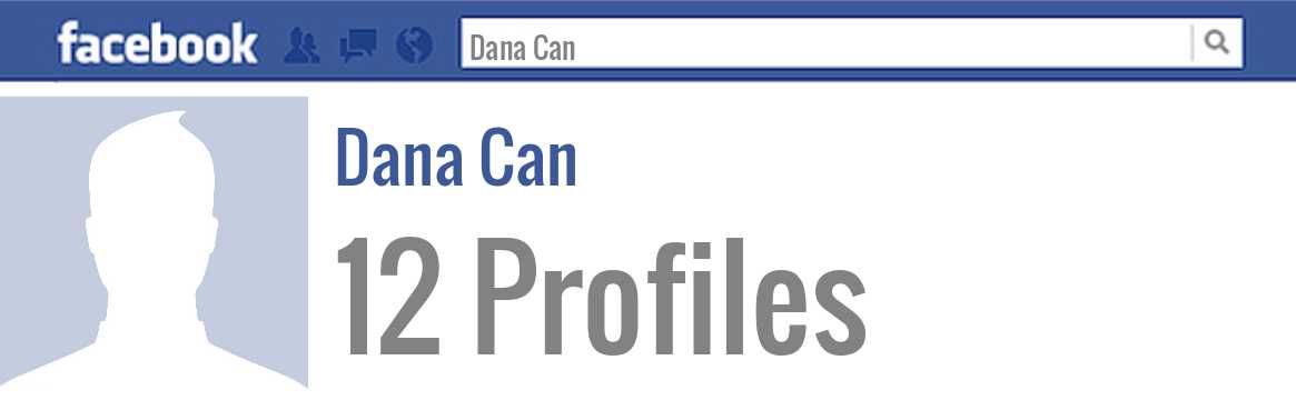 Dana Can facebook profiles