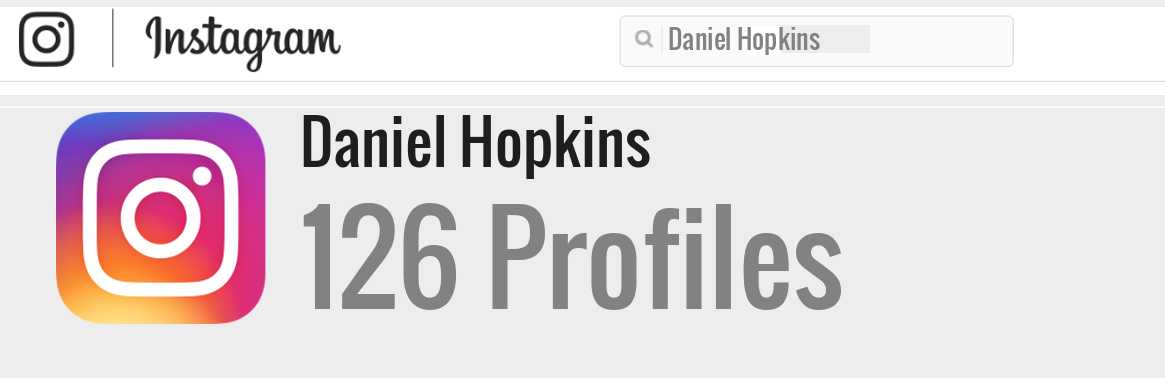 Daniel Hopkins instagram account