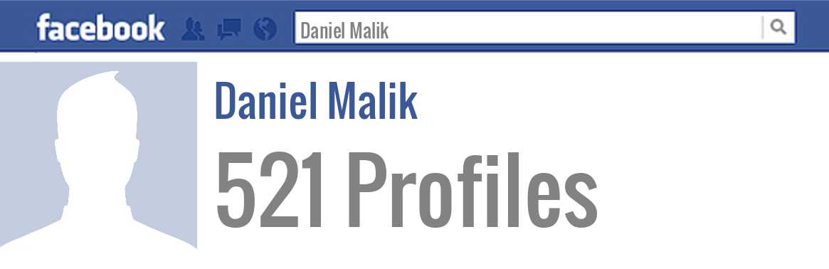 Daniel Malik facebook profiles