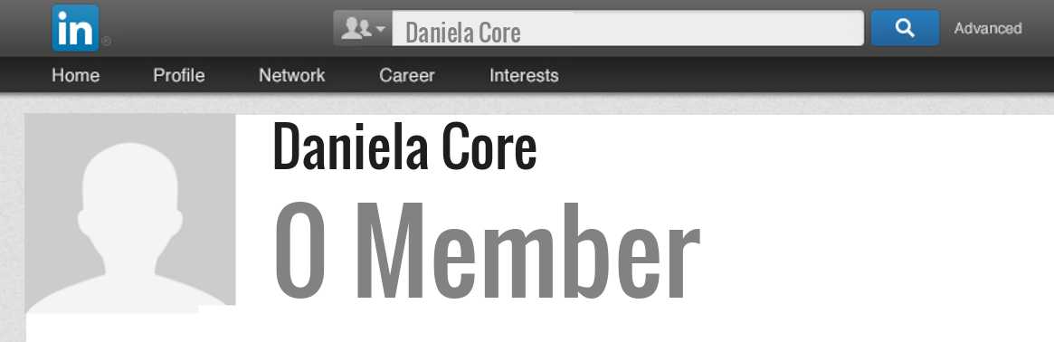 Daniela Core linkedin profile