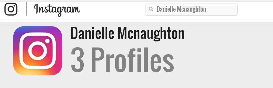 Danielle Mcnaughton instagram account