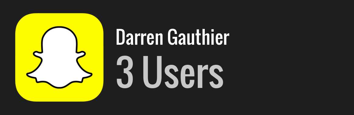 Darren Gauthier snapchat