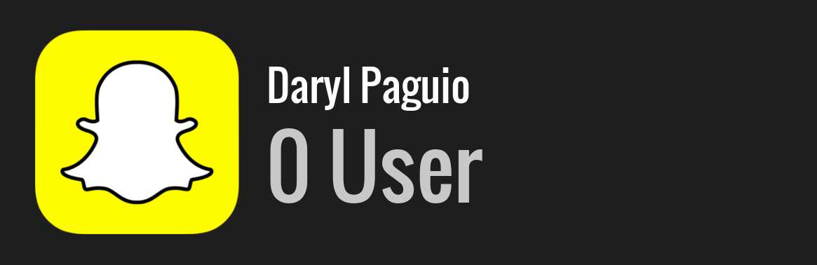 Daryl Paguio snapchat
