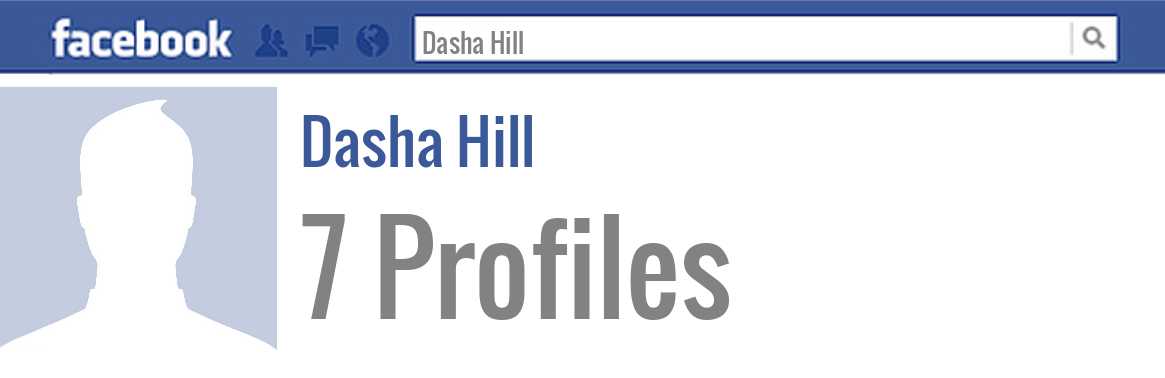 Dasha Hill facebook profiles