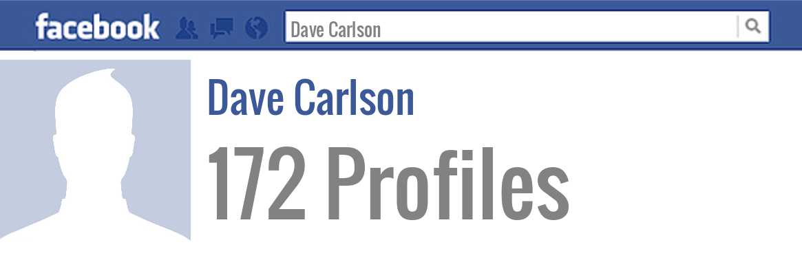 Dave Carlson facebook profiles