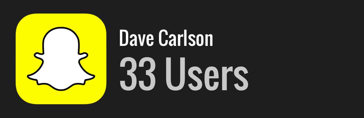 Dave Carlson snapchat