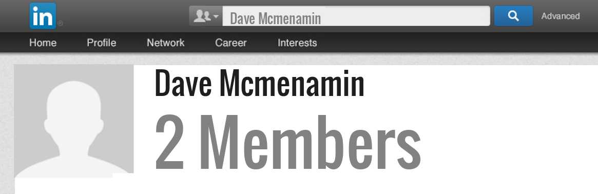 Dave Mcmenamin linkedin profile