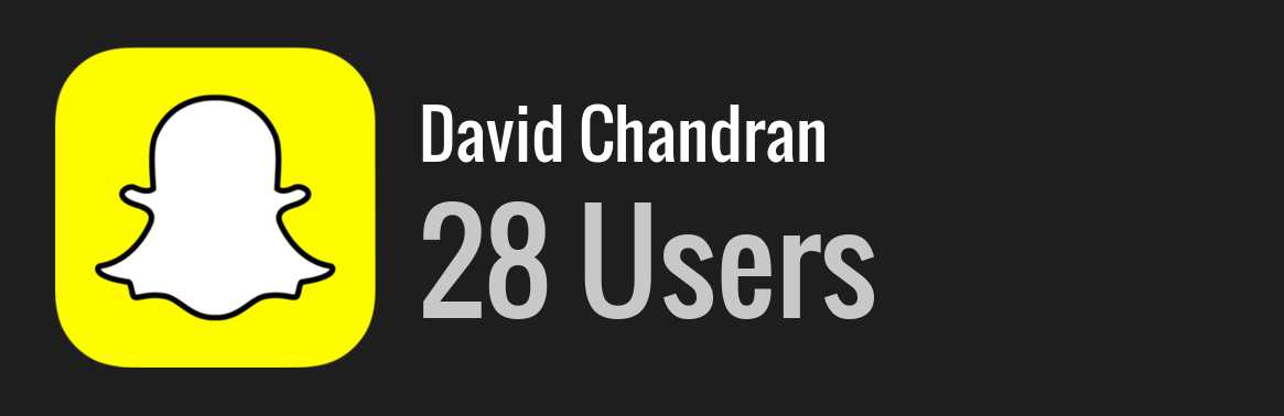 David Chandran snapchat