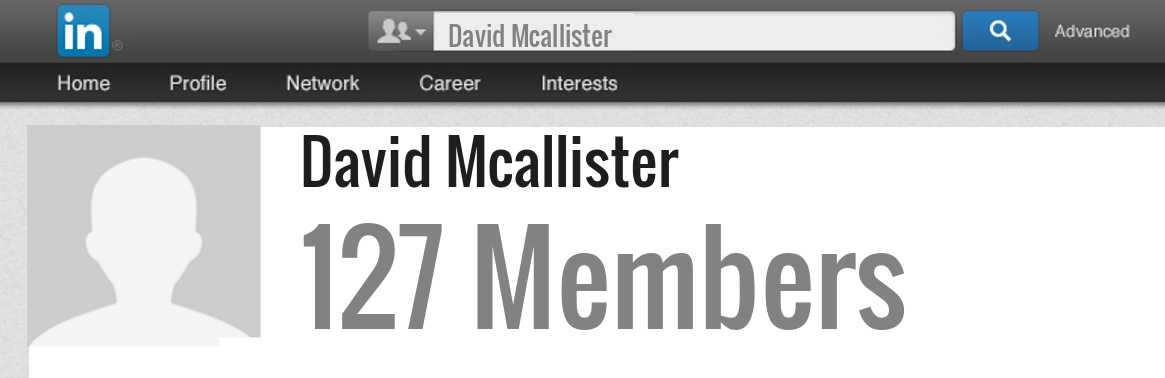 David Mcallister linkedin profile