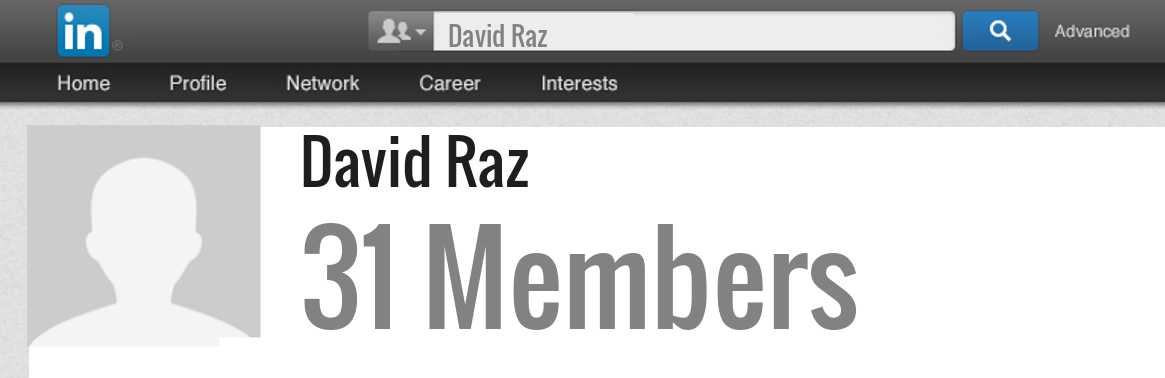 David Raz linkedin profile