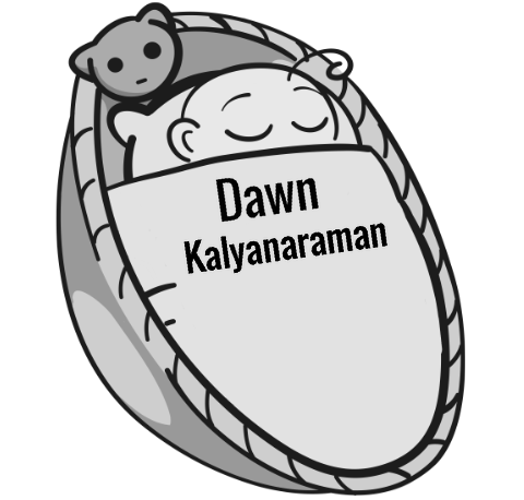 Dawn Kalyanaraman sleeping baby