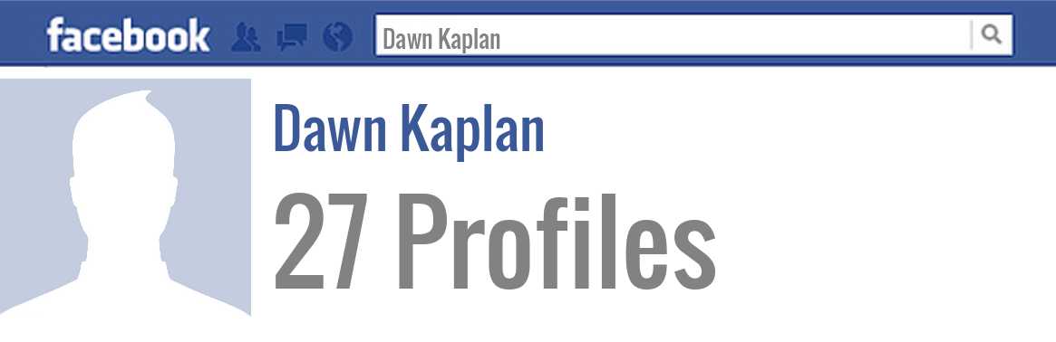 Dawn Kaplan facebook profiles