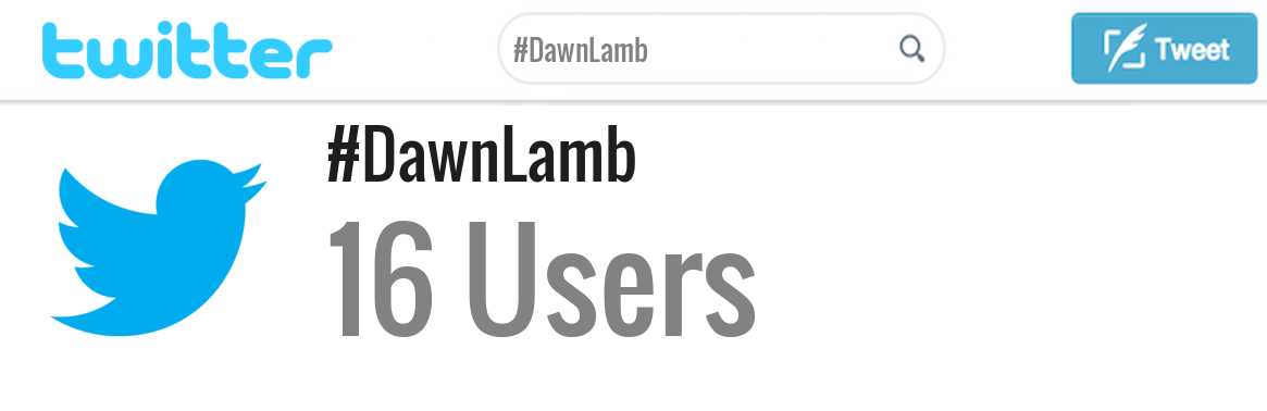 Dawn Lamb twitter account
