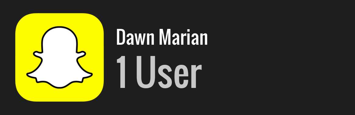 Dawn Marian snapchat