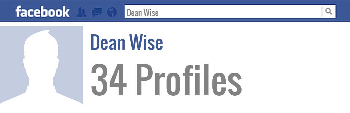 Dean Wise facebook profiles
