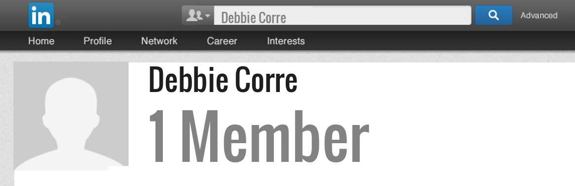 Debbie Corre linkedin profile