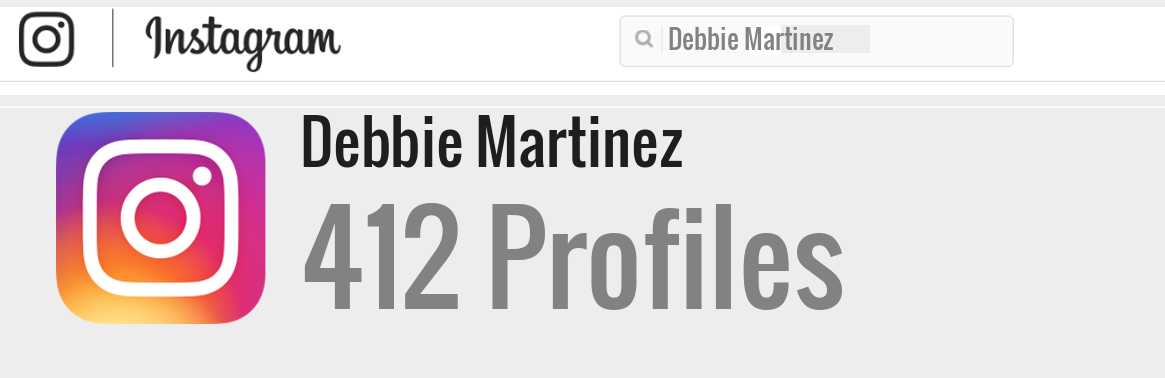 Debbie Martinez instagram account