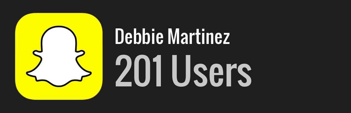 Debbie Martinez snapchat