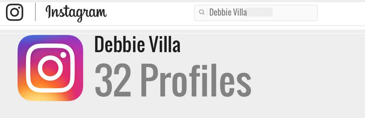 Debbie Villa instagram account
