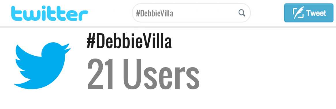 Debbie Villa twitter account