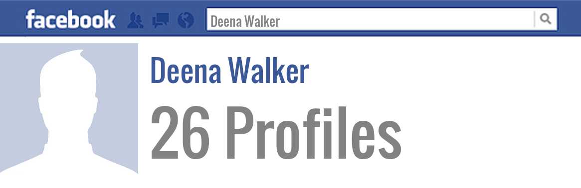 Deena Walker facebook profiles