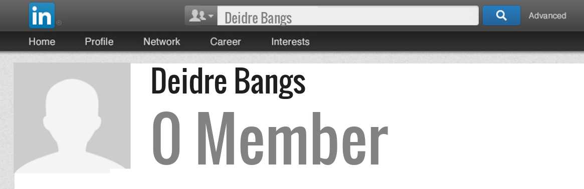 Deidre Bangs linkedin profile