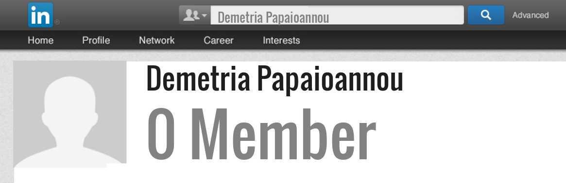 Demetria Papaioannou linkedin profile