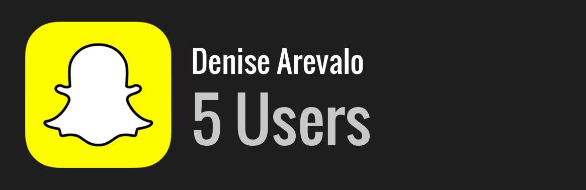 Denise Arevalo snapchat