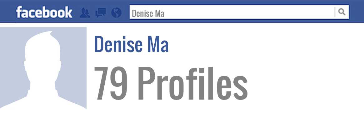 Denise Ma facebook profiles